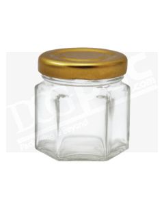 Hexagonal Glass Jars