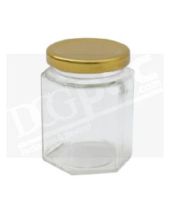 Hexagonal Glass Jars