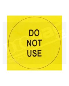 1500 Printed "DO NOT USE" Labels