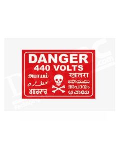 1500 Danger 440 Volts Printed Labels