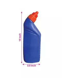 500ml HDPE Empty Toilet Cleaner Bottles with Screw Cap, Pack of 50