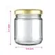 200ml Round Glass Jar with Lug Cap, 2.6in x 3.1in, Pack of 50