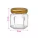 45ml Hexagonal Glass Jar with Lug Cap, 2in x 2in, Pack of 100