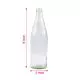 500ml Glass Bottle with Cap, 3in x 9in, Pack of 50