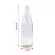 750ml Glass Bottle with Cap, 3in x 10in, Pack of 50