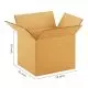Unprinted, Brown, 05ply, Cube, Corrugated, Multipurpose, Boxes, 18in x 18in x 18in, Pack of 500