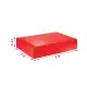 Red, 03ply, Flat Corrugated Boxes, 8in x 5in x 1.5in, Pack of 25