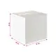 White, 03ply, Universal Corrugated Boxes, 4in x 4in x 4in, Pack of 25