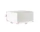 White, 03ply, Universal Corrugated Boxes, 8in x 4in x 4in, Pack of 25