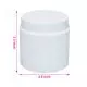 250gm HDPE Round Coconut Jar with Screw Cap, Pack of 50