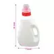 1000ml HDPE Empty Liquid Detergent Bottles with Screw Cap & Transparent Cap, Pack of 25