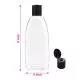 500ml PET Empty Transparent Oil, Shampoo & Lotion Bottle with Fliptop Cap, Pack of 50