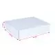 White, 03ply, Flat, Corrugated, Multipurpose, Boxes, 4in x 3in x 1in, Pack of 100