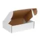 White, 03 Ply, Corrugated Flat Box, 5in x 5in x 2in, Pack of 50